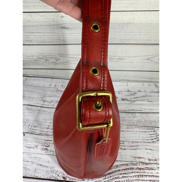 Coach Vintage Duffle Sac Red NYC Bucket Bag - Picture 8 of 10